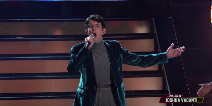 VIDEO: Watch THE VOICE Contestant Joshua Vacanti Perform 'You Will Be Found'