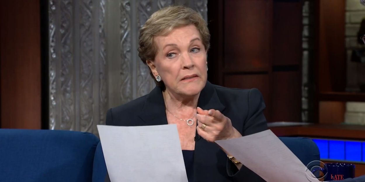 VIDEO: Watch Julie Andrews Read Stephen Colbert a Bedtime Story Video