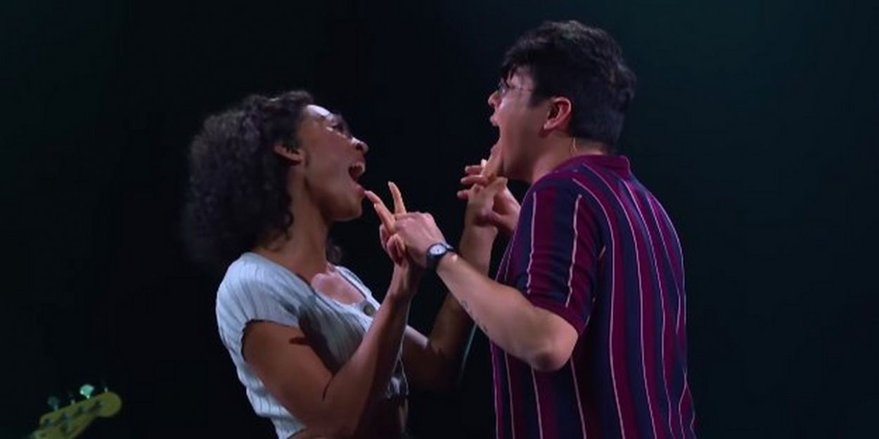 VIDEO: George Salazar and Mj Rodriguez Perform 'Suddenly Seymour' on THE LATE LATE… Video