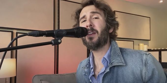 VIDEO: Josh Groban Performs 'Your Face', Talks Virtual Concert, and More on THE LATE LATE SHOW