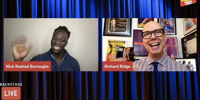 VIDEO: TINA's Nick Rashad Burroughs Visits Backstage with Richard Ridge