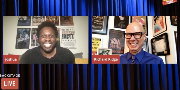 VIDEO: Joshua Henry Visits Backstage LIVE with Richard Ridge- Watch Now!