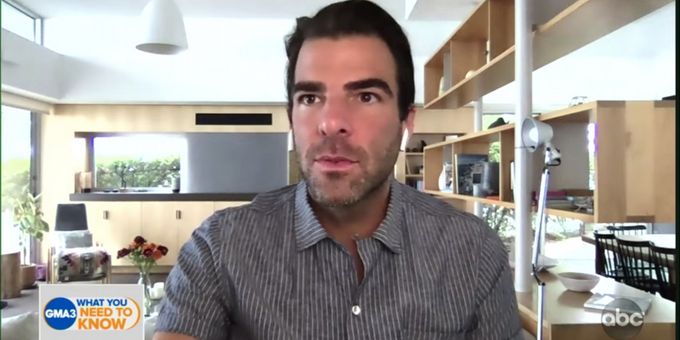 VIDEO: Zachary Quinto Talks About the Broadway Shutdown on GOOD MORNING AMERICA