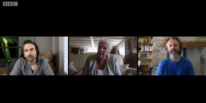 VIDEO: Judi Dench Puts David Tennant and Michael Sheen in Their Place on STAGED