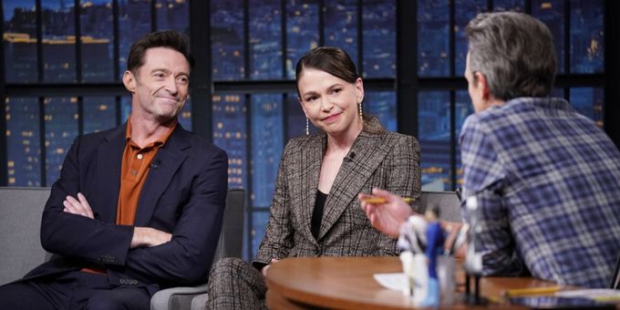 VIDEO: Sutton Foster & Hugh Jackman Reveal They Were 'Intimidated' to Work Together in MUSIC MAN on MEYERS