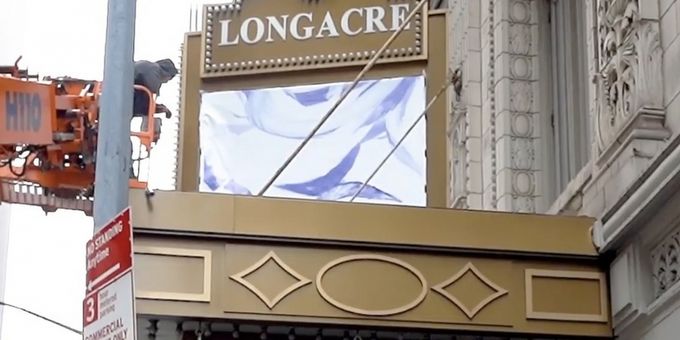 VIDEO: Watch the DIANA Marquee Go Up at the Longacre Theatre!
