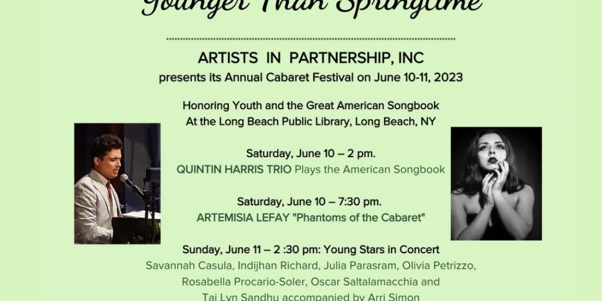 YOUNGER THAN SPRINGTIME Comes to the AIP Annual Cabaret Festival