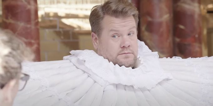 VIDEO: James Corden Teaches Ex-Footballers Shakespeare on THE LATE LATE SHOW