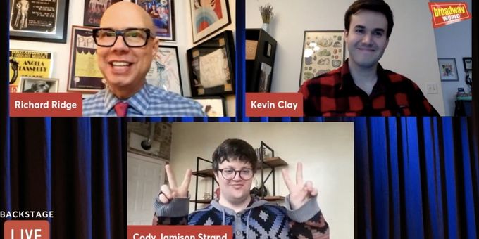 VIDEO: THE BOOK OF MORMON Stars Kevin Clay & Cody Jamison Strand Visit Backstage with Richard Ridge