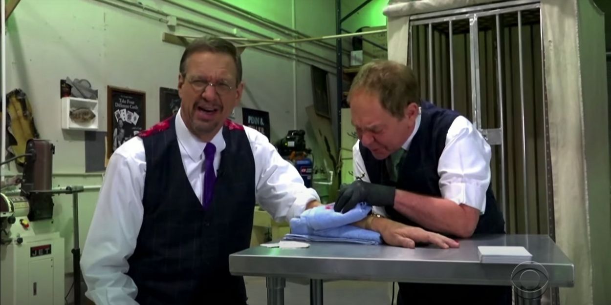 VIDEO: Penn & Teller Perform Tattoo Magic on THE LATE LATE SHOW Video