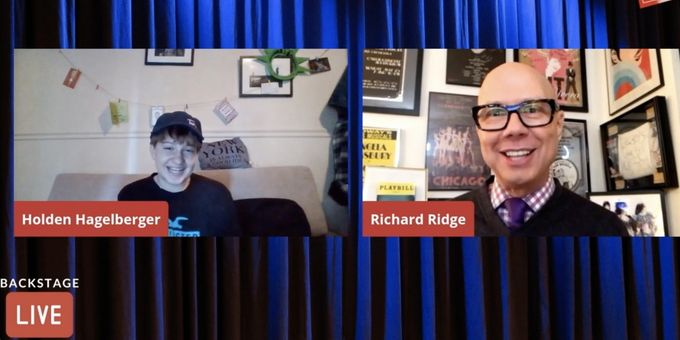 VIDEO: Meet the 13 Year-Old Star of TREVOR, Holden Hagelberger, on Backstage with Richard Ridge