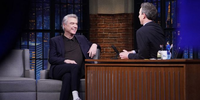 VIDEO: David Byrne Had Jerry Seinfeld Improve a Joke in AMERICAN UTOPIA