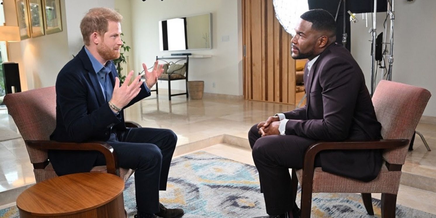 Michael Strahan Has One-on-One Interview With Prince Harry  Image
