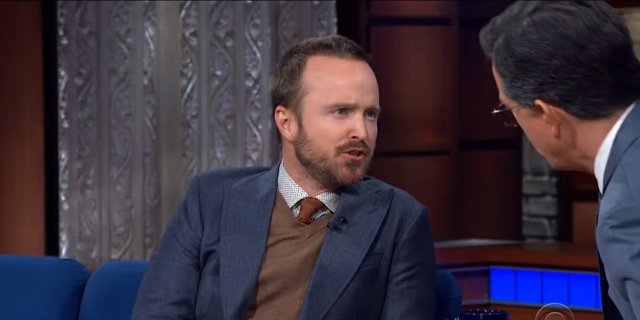 VIDEO: Aaron Paul Talks Jesse Pinkman on THE LATE SHOW WITH STEPHEN COLBERT Video