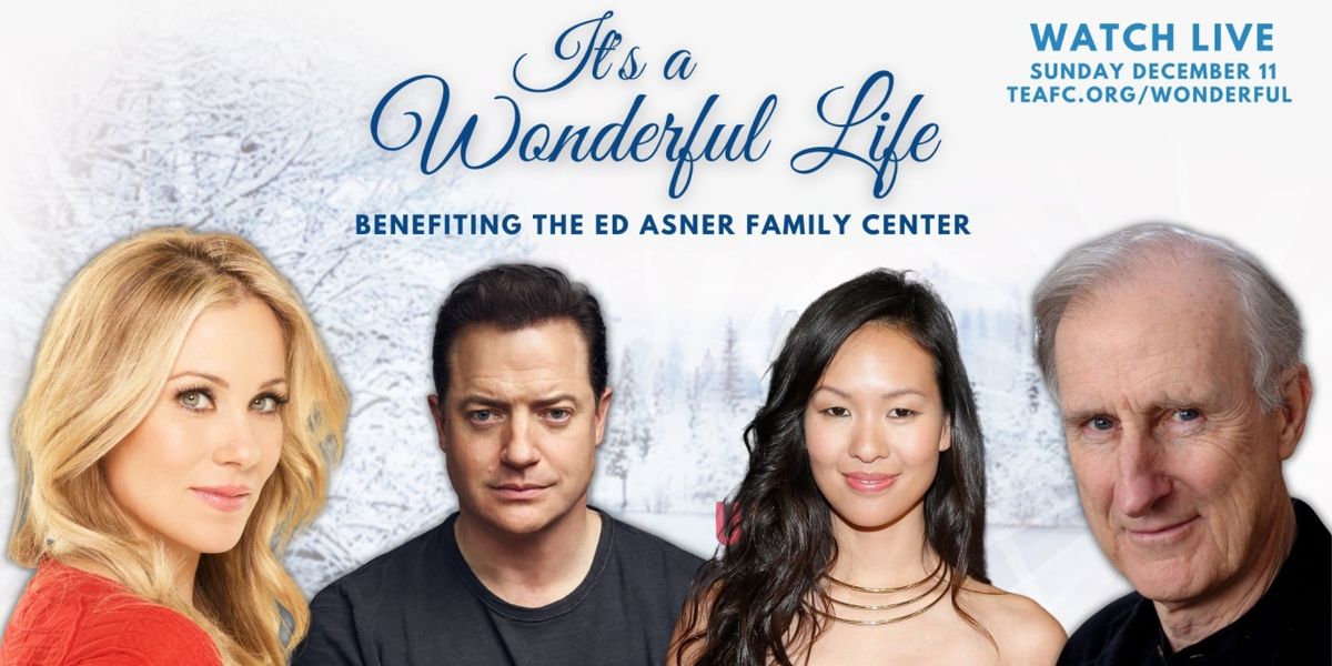Christina Applegate Joins Brendan Fraser in IT'S A WONDERFUL LIFE Reading