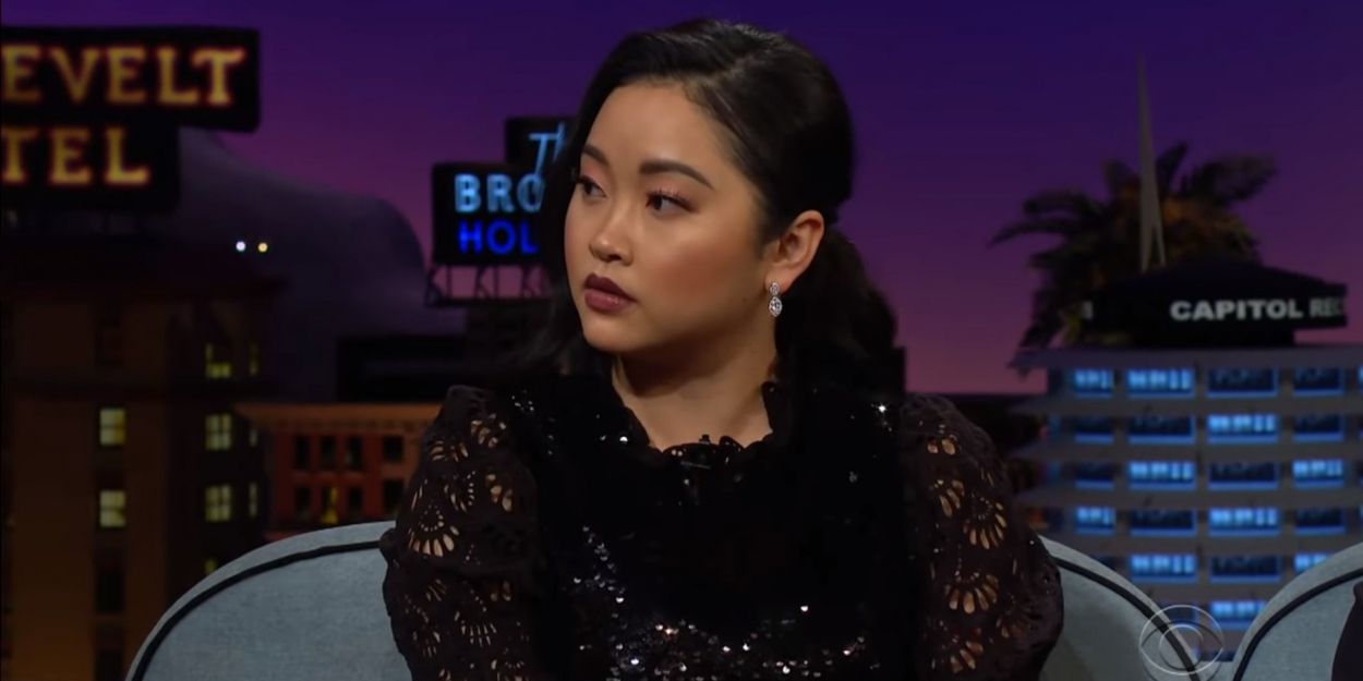 VIDEO: Lana Condor Talks Stalking David Beckham in a Supermarket on THE LATE LATE… Video