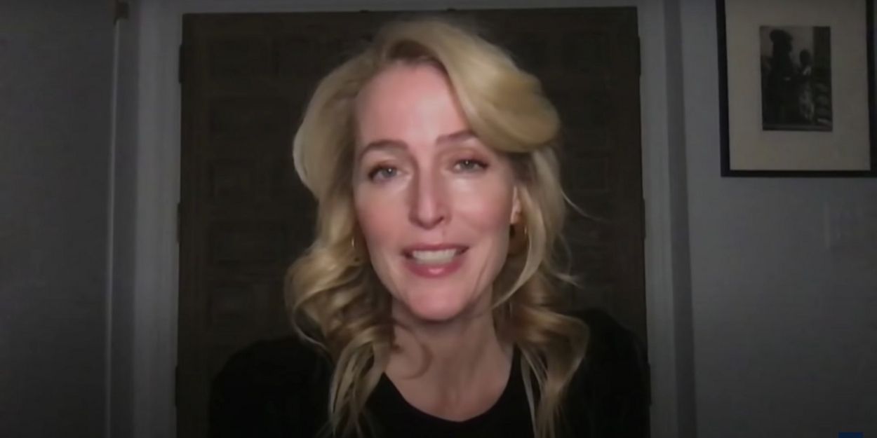 VIDEO: Gillian Anderson Reacts to Embarrassing Footage of THE CROWN Cast Dancing to… Video