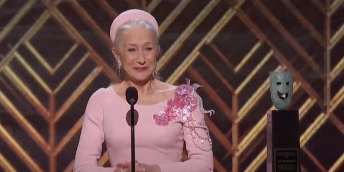 VIDEO: Helen Mirren Accepts the Life Achievement Award at the SAG Awards