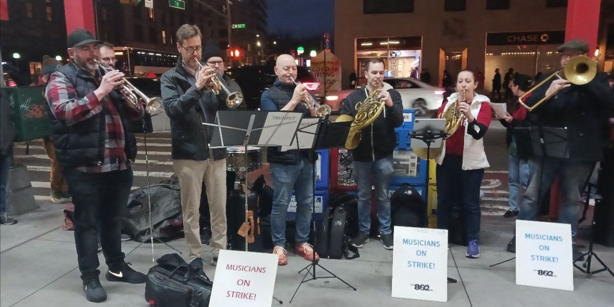 Musicians On Strike: Local 802 Announces Picket Line With Live Music At DCINY's Next Performance Outside Carnegie Hall