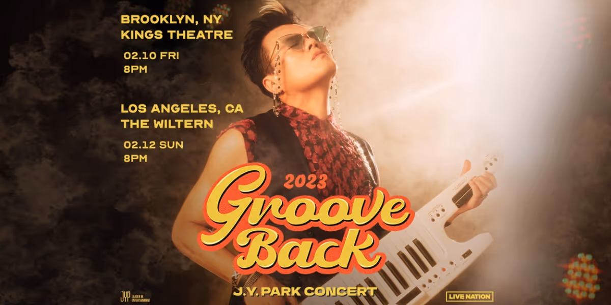 J.Y. Park Announces Concert 'Groove Back' in the USA