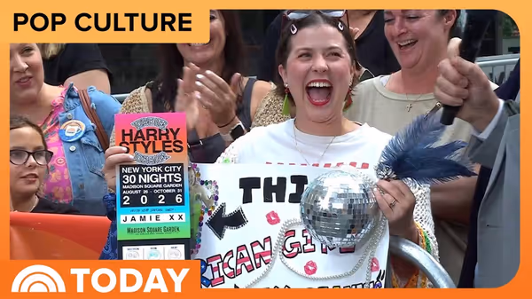 Harry Styles Superfan Wins Tickets To Sold-Out TOGETHER, TOGETHER At MSG On TODAY Photo