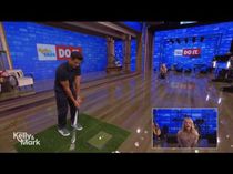 Mark Consuelos Tries to Golf a Marshmallow Into Kelly Ripa's Mouth