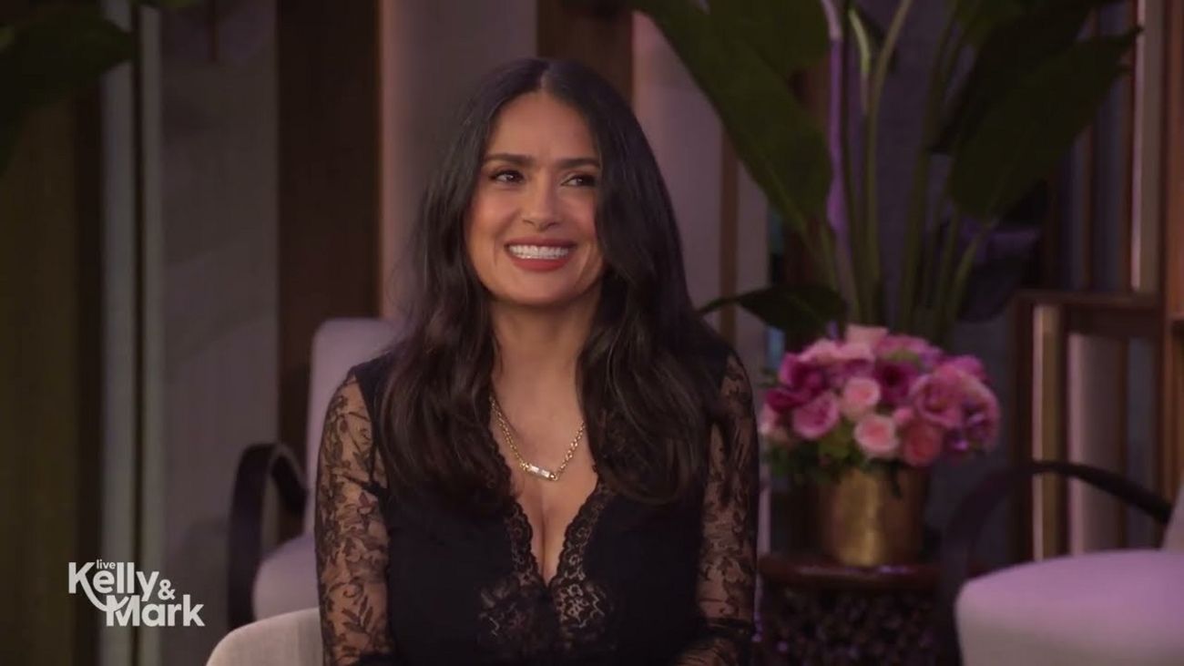 Salma Hayek Reveals Her Family's Mexican "Mordida" Birthday Cake Tradition Video