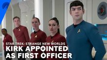 STRANGE NEW WORLDS Clip: Admiral Reeger Commandeers the Enterprise, Names Kirk First…