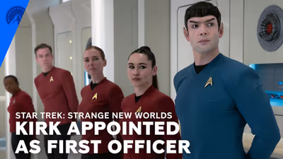 STRANGE NEW WORLDS Clip: Admiral Reeger Commandeers the Enterprise, Names Kirk First Officer