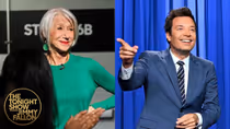 Helen Mirren Interrupts Fallon's Monologue Over Vulgar Sports Fans Study