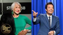 Helen Mirren Crashes Fallon's Monologue Over Giants Fans