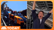 NBC's Gadi Schwartz Rides New 72 MPH FAST & FURIOUS Coaster at Universal