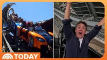 NBC's Gadi Schwartz Rides New 72 MPH FAST & FURIOUS Coaster at Universal