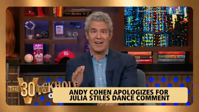 Andy Cohen Apologizes For Julia Stiles Dance Remark, THE VIEW Reacts