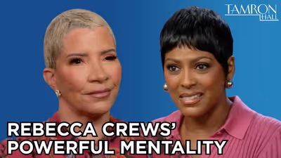 Rebecca Crews Returns to TAMRON HALL With Parkinson's Update, Family in Tow