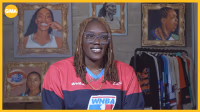 Esther Wallace Talks Apparel Line Honoring Women's Basketball Legends On GMA