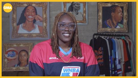 Esther Wallace Talks Apparel Line Honoring Women's Basketball Legends On GMA Photo