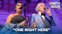 Jennifer Hudson and Andrea Bocelli Share a Moment Fans Are Calling Unforgettable
