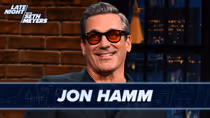 Jon Hamm Reveals He and Wife Anna Osceola Are Expecting First Child on LATE NIGHT