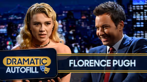 Florence Pugh Turns Phone Autofill Suggestions Into a Dramatic Monologue With Jimmy Fallon