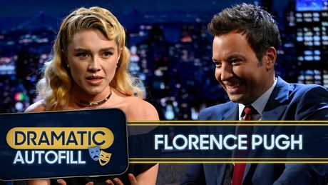 Florence Pugh Turns Phone Autofill Suggestions Into a Dramatic Monologue With Jimmy Fallon Photo