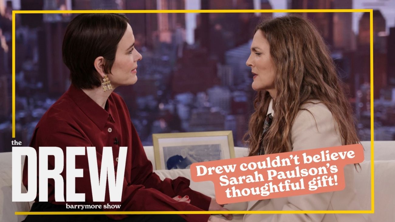 Sarah Paulson Surprises Drew Barrymore With Family Heirloom Video