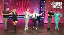 Tyler Cameron and Jackson Olson Get Dance Lessons From DWTS Pros on JHUD SHOW