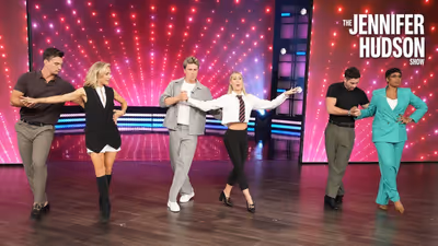 Tyler Cameron and Jackson Olson Get Dance Lessons From DWTS Pros on JHUD SHOW