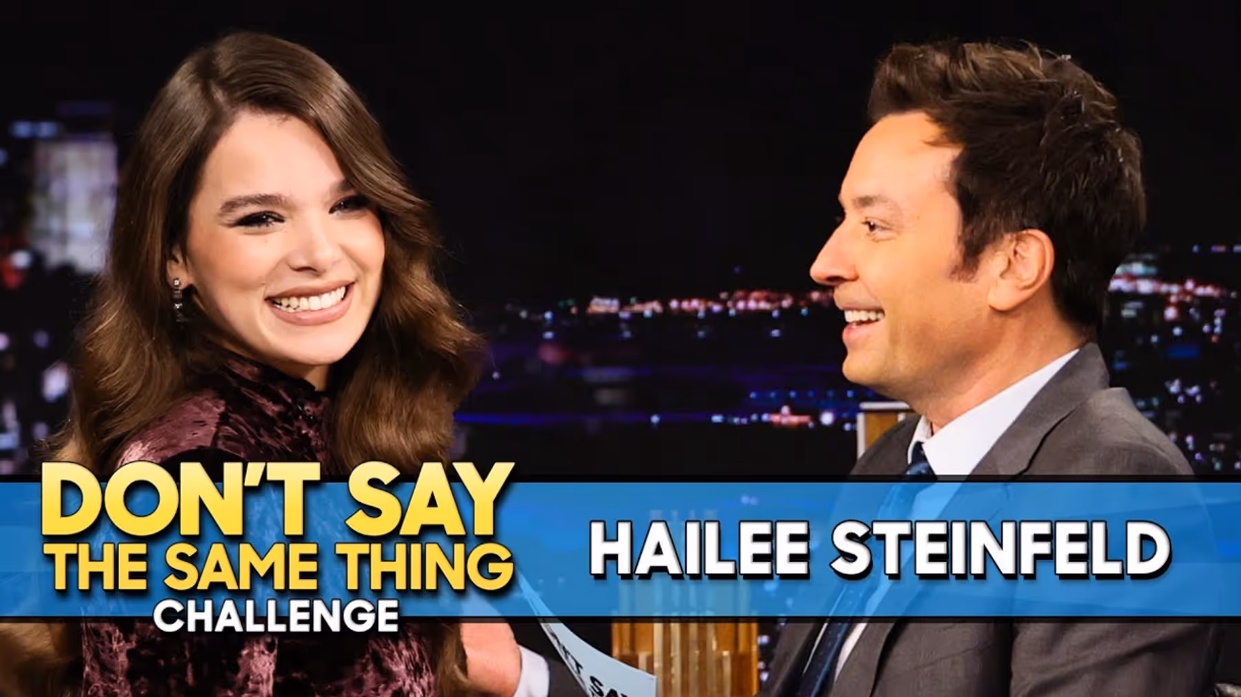 Hailee Steinfeld Plays Don't Say the Same Thing Challenge on THE TONIGHT SHOW