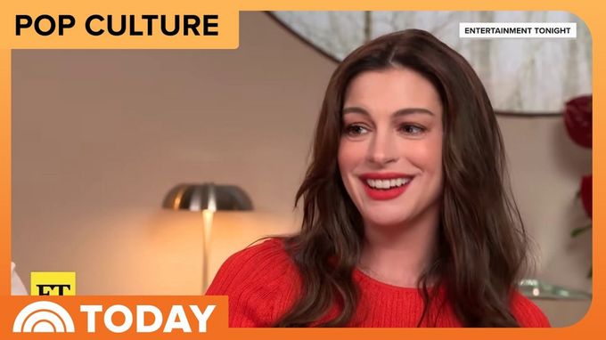 Anne Hathaway Marks End of VERITY Press Tour With a Literal Disappearing Act Photos