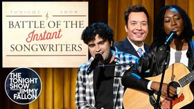 TONIGHT SHOW Audience Members Write Instant Songs About Love Is Blind and a Skeleton