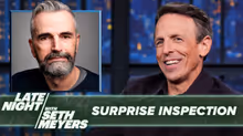 Seth Meyers Surprise-Inspects His Monologue Writers' Jokes