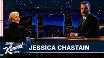 Jessica Chastain Teaches Jimmy Kimmel Her Horror Movie Creepy Smile
