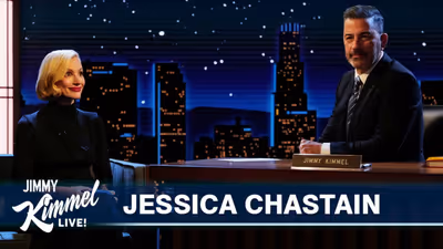 Jessica Chastain Teaches Jimmy Kimmel Her Horror Movie Creepy Smile